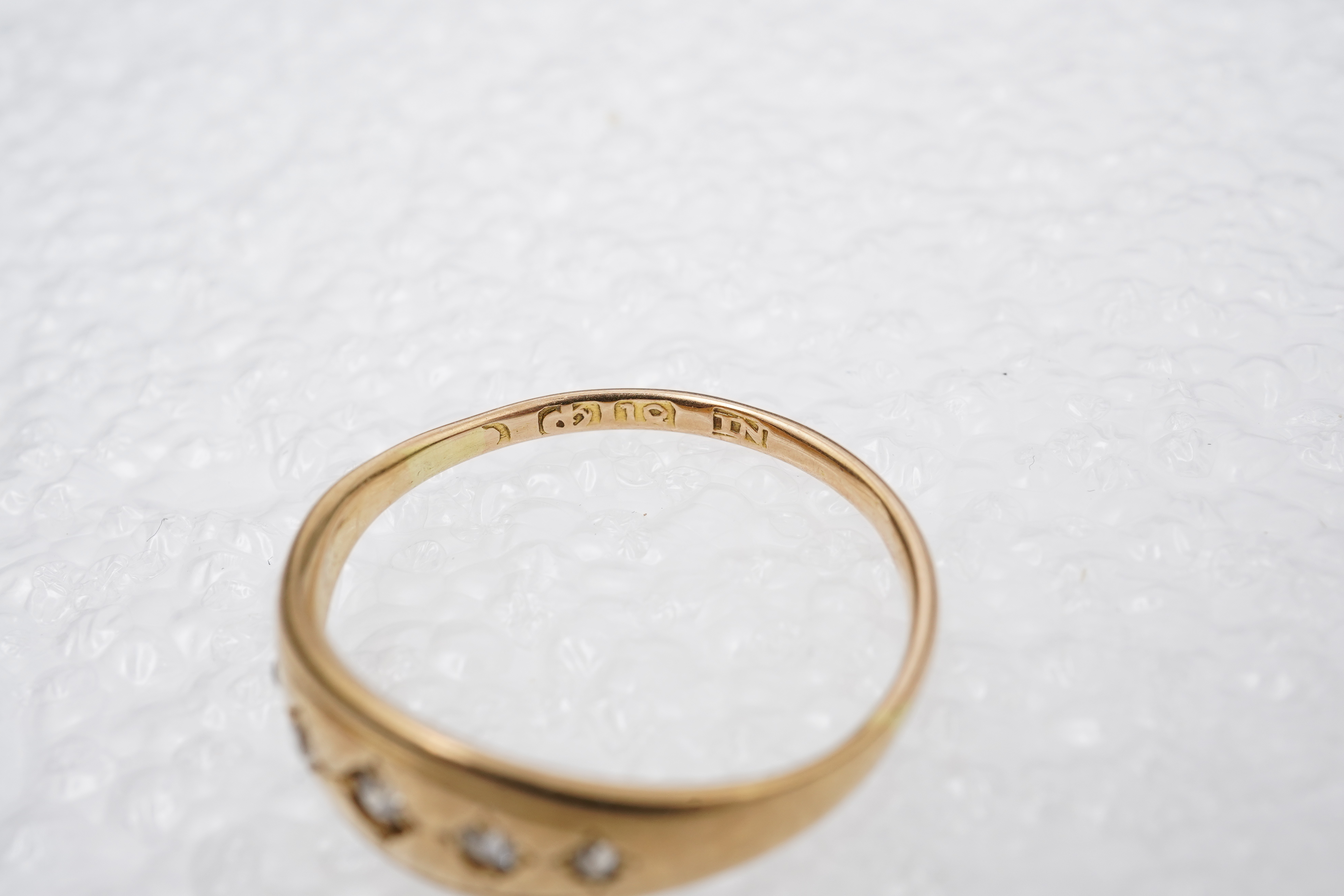 A diamond five-stone ring, early 20th century